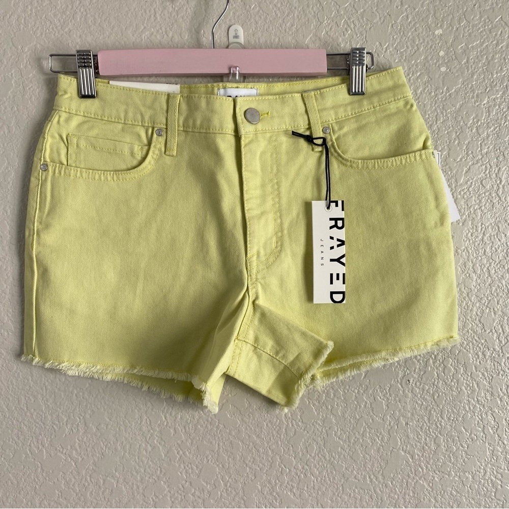 Frayed Evening Primerose High Wasted Denim Shorts